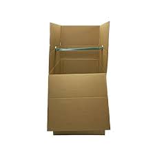 Short Wardrobe Box with Bar 24" x 20" x 34" (11.0 c/f)