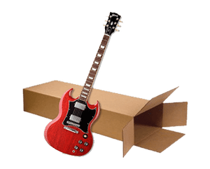 Solid Body Electric Guitar Box 18" x 6" x 45" (2.8 c/f)