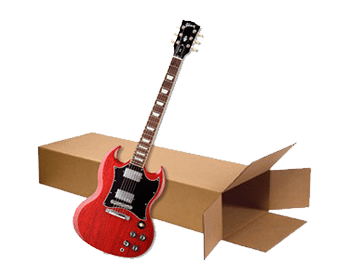 Solid Body Electric Guitar Box 18" x 6" x 45" (2.8 c/f)